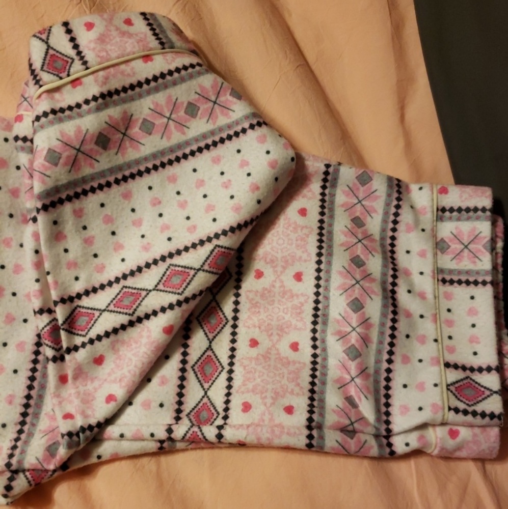 Girls flannel plaid pajama pants bottoms